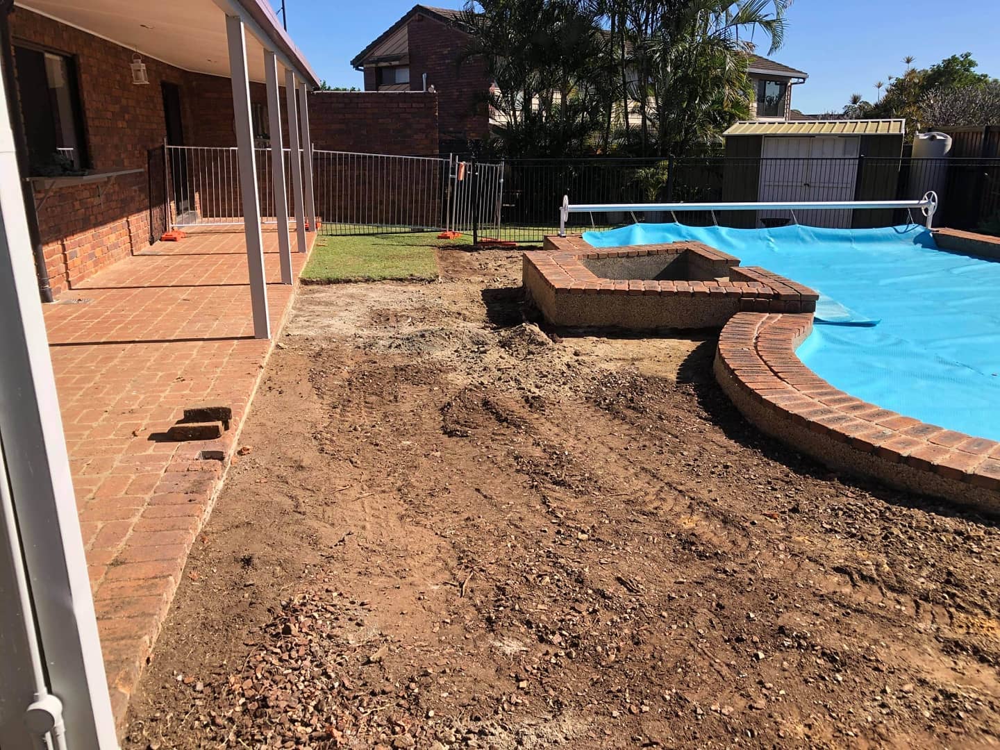 Concrete preparation at Carseldine, Brisbane