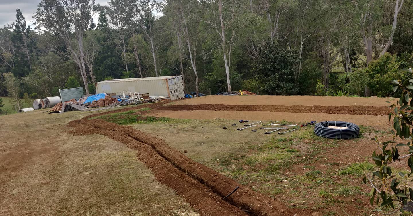 Trenching in some electrical cable in toowong