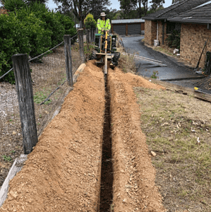 Trenching Machine Project Rogers Little Loaders Landscaping Design Projects