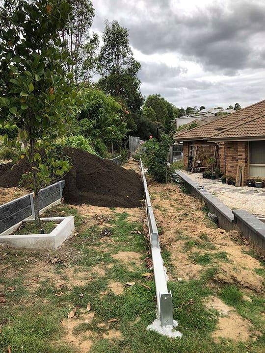 Double Decker garden beds top soiled and mulched