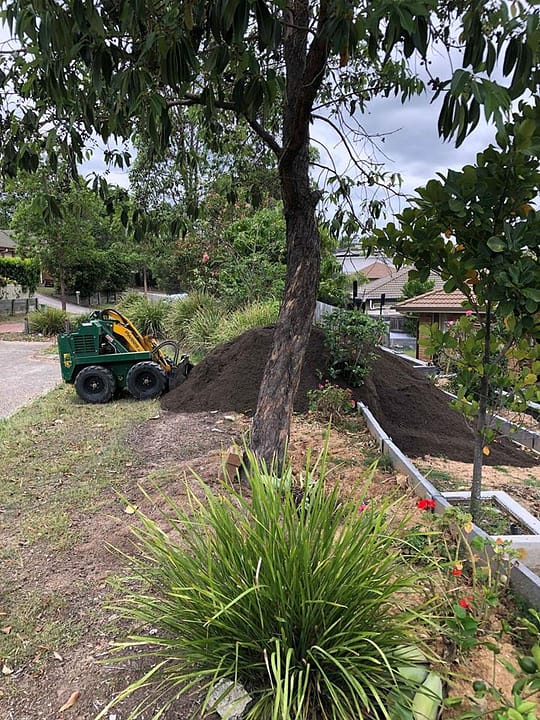 Double Decker garden beds top soiled and mulched