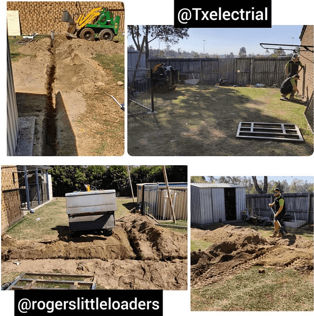 Another electrical trenching job with jai from @txelectrical . Always a pleasure