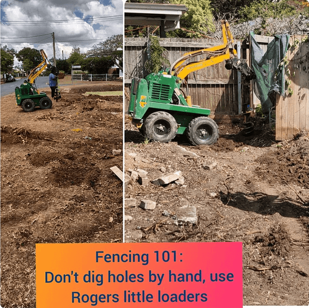 When building a fence dont waste your time on a shovel or paying someone to hand dig.