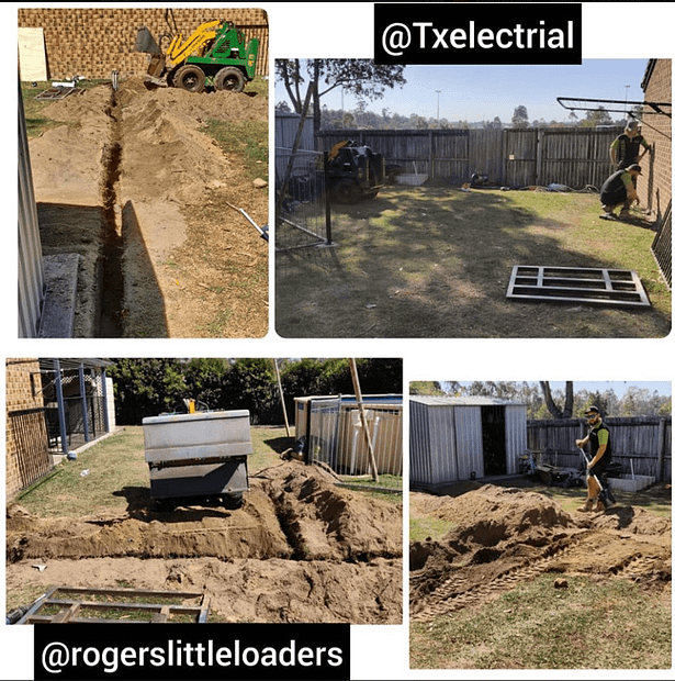 Another electrical trenching job with jai from Etxelectrical. Always a pleasure 1