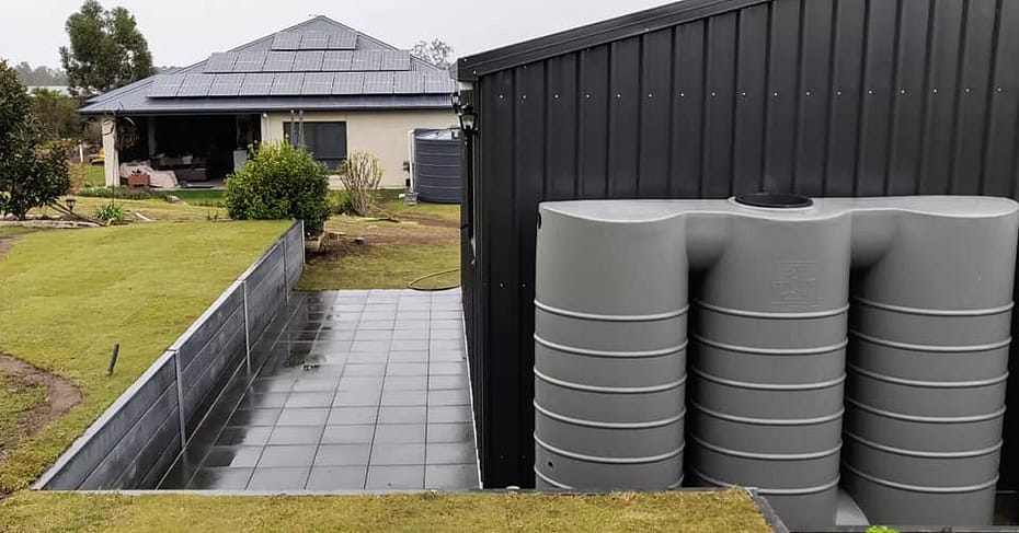 There was no space around the shed with water runoff heading to it