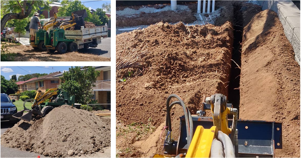 Nre Trenching "Do it once, do it right!" - This isn't just our slogan; it's the ethos that drives every project at Rogers Little Loaders. Nestled in the heart of Brisbane and Ipswich, we stand as a beacon of Australian dedication, workmanship, and innovation. Our commitment to excellence is evident in our comprehensive suite of hardscape landscaping and Earthmoving services, enhanced by our wet and dry hire offerings. Rogers Little Loaders - Big Solutions in Small Packages! Our reputation in the domestic landscaping realm is built on trust, expertise, and our ability to transform landscapes, one block at a time. From landscaping and turf laying, paving, retaining and fencing to concreting and irrigation, we're your trusted partner in mini excavation, ensuring every dream landscape you envision becomes a reality.