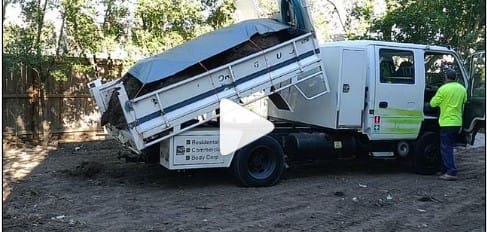 Getting them big loads off Hire Tipper Trailor Brisbane