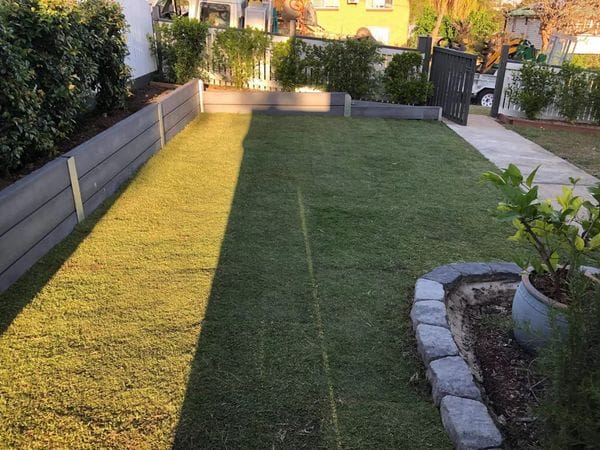 The final touch was the addition of Boldstone garden edging and fresh turf. The result? A complete transformation of the front yard landscaping. The client was thrilled with the results, expressing their gratitude with a simple, “Great results, thanks, Chris.”