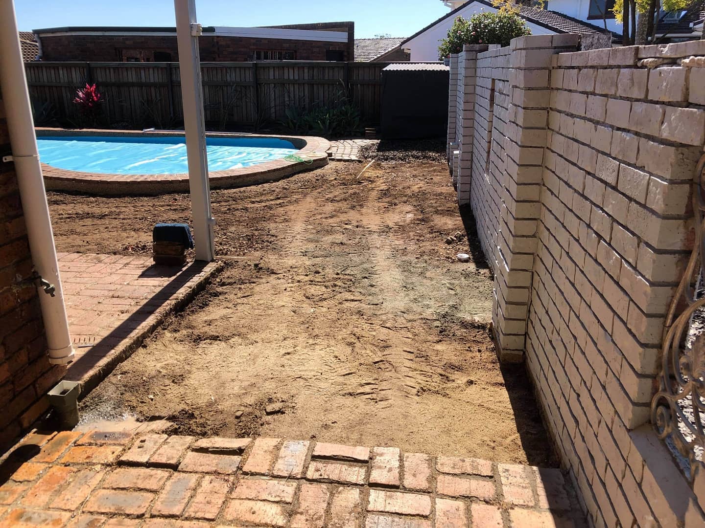 Concrete preparation at Carseldine, Brisbane