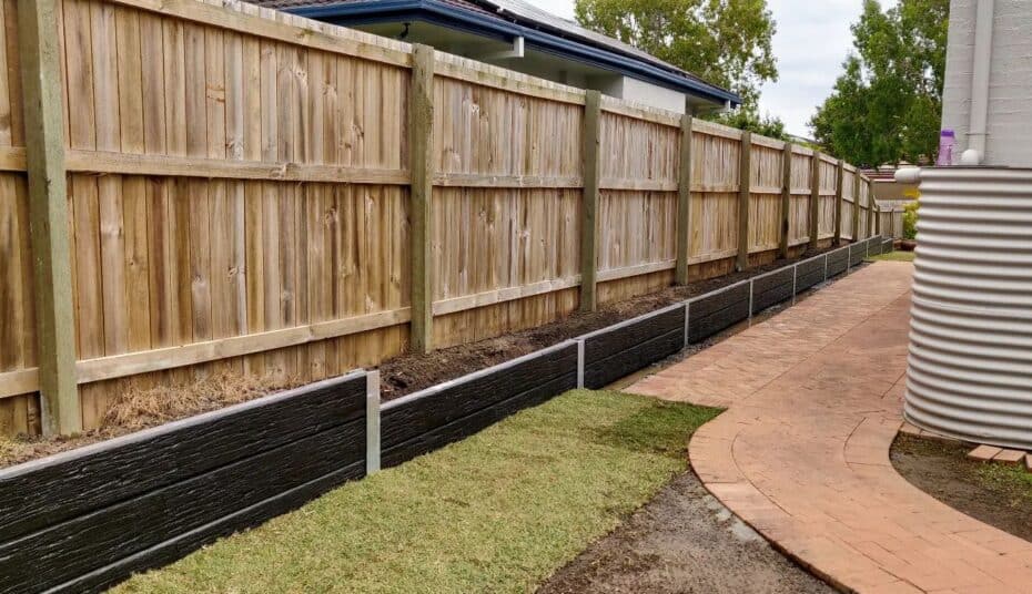 Retaining Wall Replacement and Timber Fencing by Rogers Little