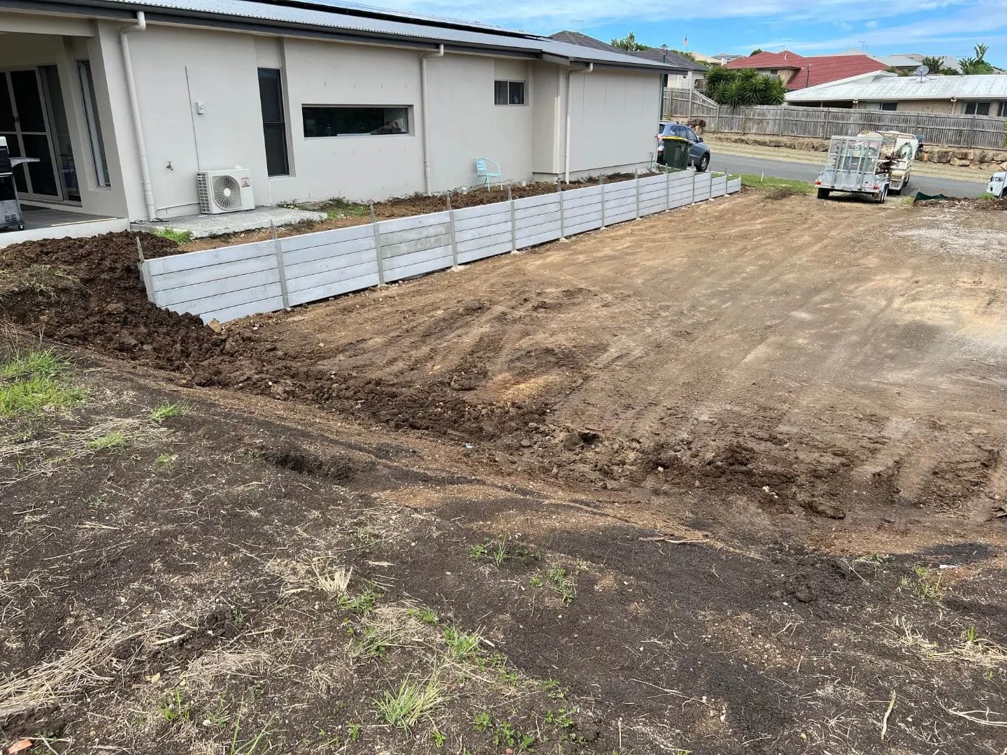 Retaining Walls in Brisbane, Landscapers Rogers Little Loaders