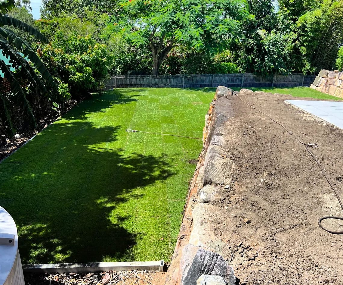 Huge paving and turf project