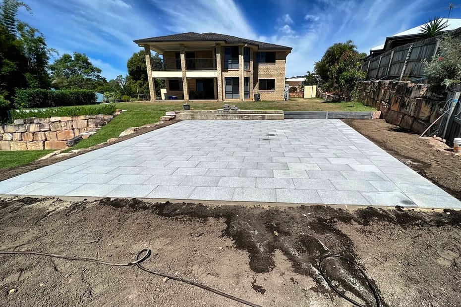 Huge paving and turf project